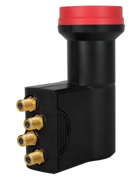 Megasat Quad LNB Diavolo 10.7 - 12.75GHz Black,Red Low Noise Block downconverter (LNB)