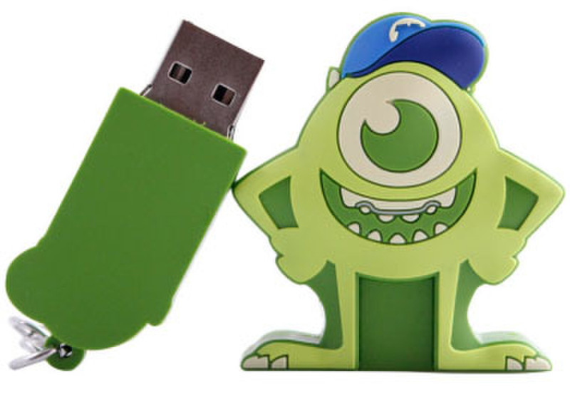 TechZone SKRUSB-MONSTMIKE8GB 8ГБ USB 2.0 Зеленый USB флеш накопитель