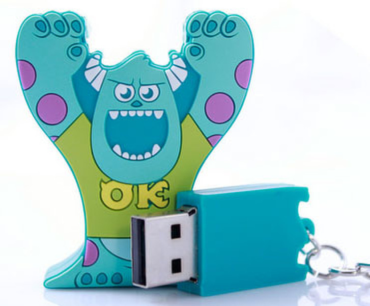 TechZone SKRUSB-MONSTSULLEY8GB 8GB USB 2.0 Type-A Multicolour USB flash drive