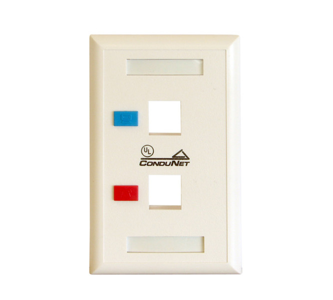 ConduNet 8699012EFP White switch plate/outlet cover