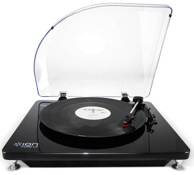 ION Audio Pure LP Belt-drive audio turntable Black