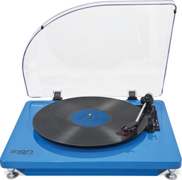 ION Audio Pure LP Belt-drive audio turntable Синий