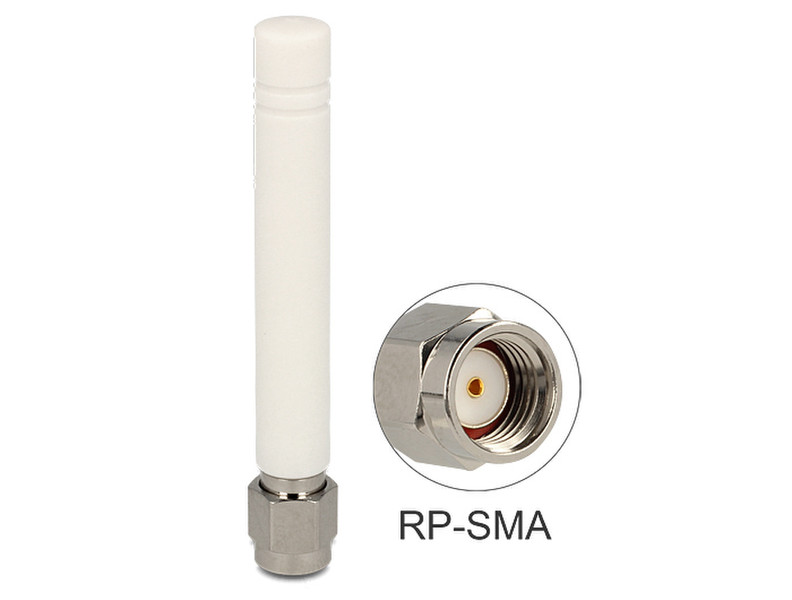 DeLOCK 88771 Mit kugelförmiger Richtcharakteristik RP-SMA 2dBi Netzwerk-Antenne