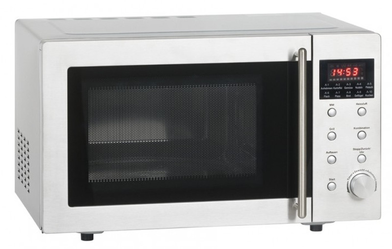 Exquisit MWED8323.3S Countertop 23L 800W Stainless steel microwave