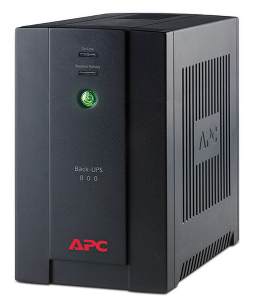 APC Back-UPS 800 800ВА 4розетка(и) Tower Черный источник бесперебойного питания
