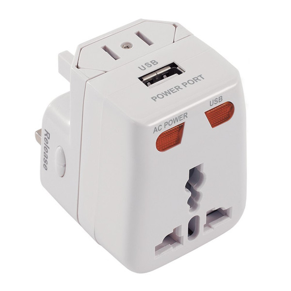 STK MCWOADUSB/PP3 Universal White power plug adapter