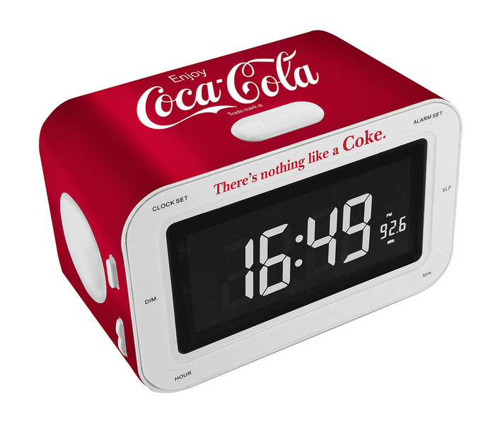 Bigben Interactive COCA-RR30-2B Часы Аналоговый Красный, Белый радиоприемник