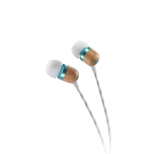 The House Of Marley Smile Jamaica In-ear Binaural Wired Turquoise,White,Wood