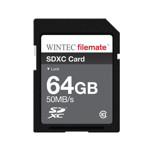FileMate SDXC, 64GB 64GB SDXC Class 10 Speicherkarte