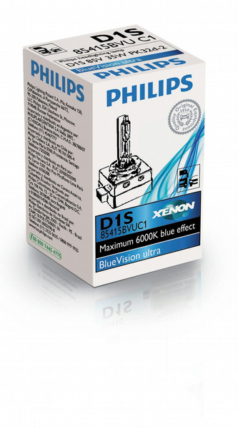 Philips BlueVision ultra Xenon car headlight bulb 85415BVUC1