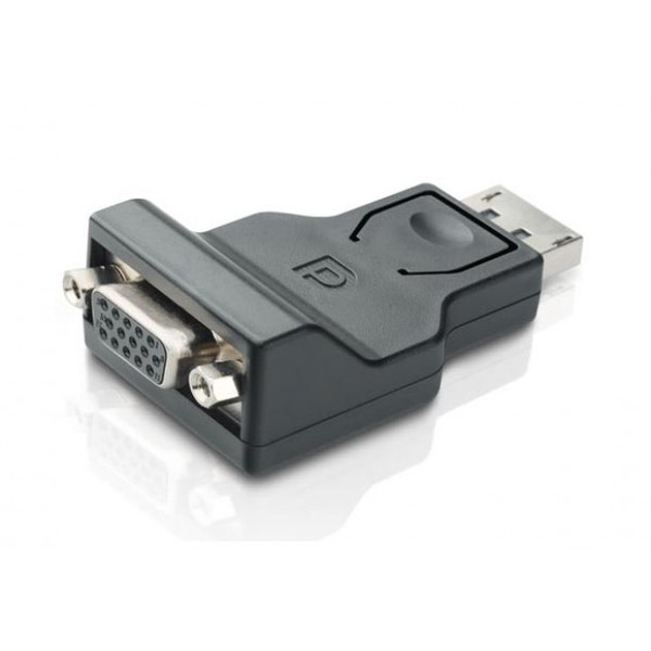 Techly IADAP DSP-230 DisplayPort 1.2 VGA Schwarz Kabelschnittstellen-/adapter