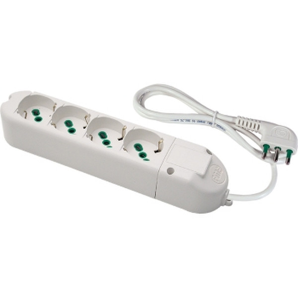 FME 46080 4AC outlet(s) 1.5m Weiß Verlängerungskabel