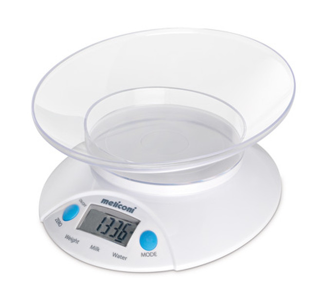 Meliconi 655101 Electronic kitchen scale Прозрачный, Белый кухонные весы