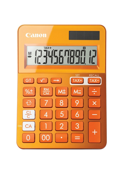 Canon LS-123k Desktop Einfacher Taschenrechner Orange