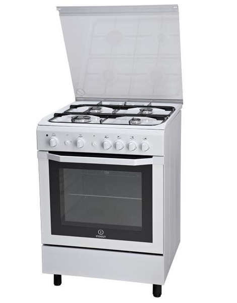 Indesit I6GG1F(W)/I Отдельностоящий Белый кухонная плита