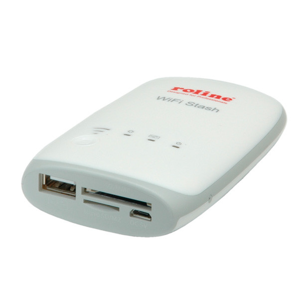 ROLINE 15.08.6256 USB 2.0/Wi-Fi Белый устройство для чтения карт флэш-памяти