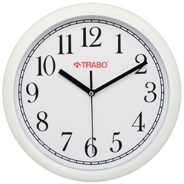 TRABO FP034B Quartz wall clock Circle White wall clock
