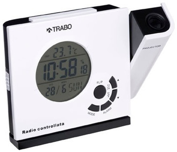 TRABO FA034 Digital table clock Круглый Белый настольные часы