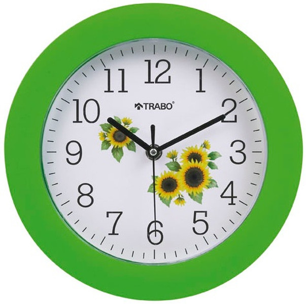 TRABO FP023 Quartz wall clock Круг Зеленый настенные часы