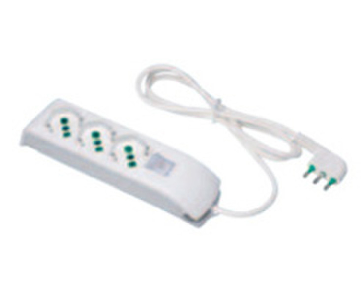 FME 46110 3AC outlet(s) 1.5m White power extension