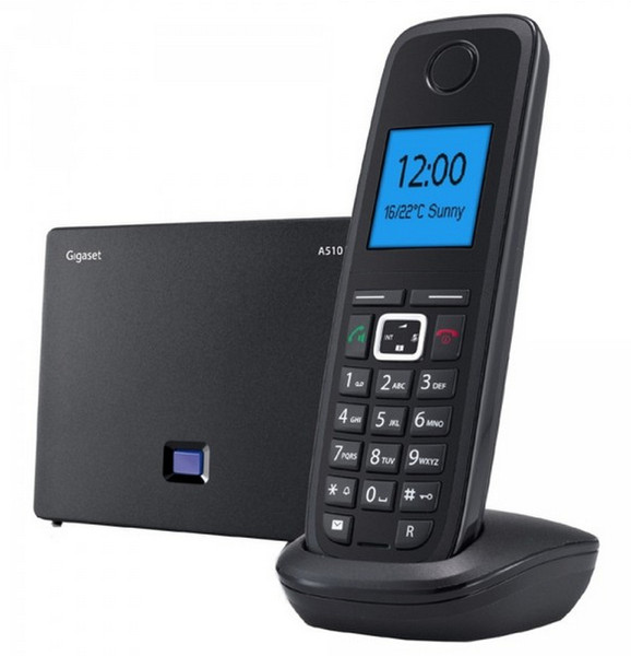 Gigaset A510 IP Kabelloses Mobilteil LCD Schwarz IP-Telefon