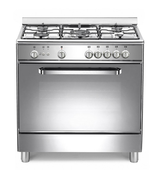 Bestron LT85C41X Freistehend Gas hob B Silber Küchenherd