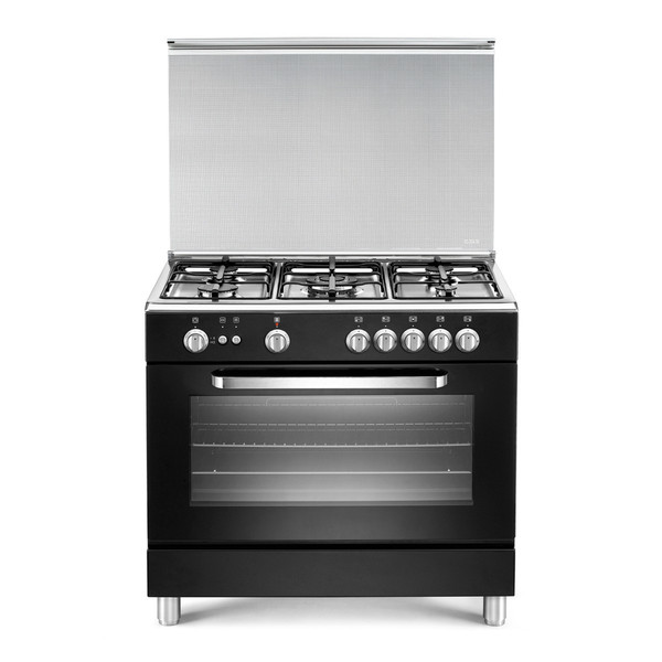 Bestron LT95C61NC Freistehend Gas hob C Schwarz Küchenherd