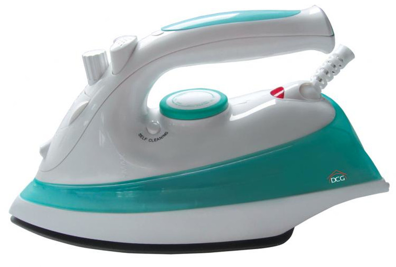 DCG Eltronic DB5088 Dry & Steam iron Stainless Steel soleplate 2200W Turquoise,White iron