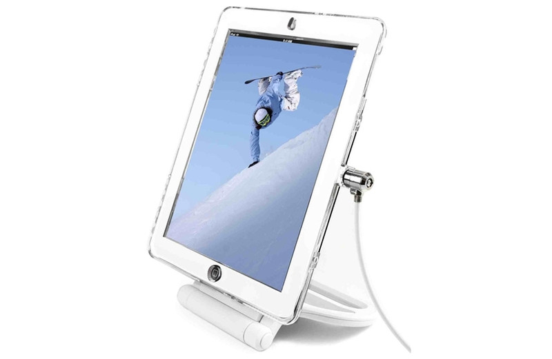Maclocks iPad2/3/4 Lock Security Rotating Stand Universal Passive holder White