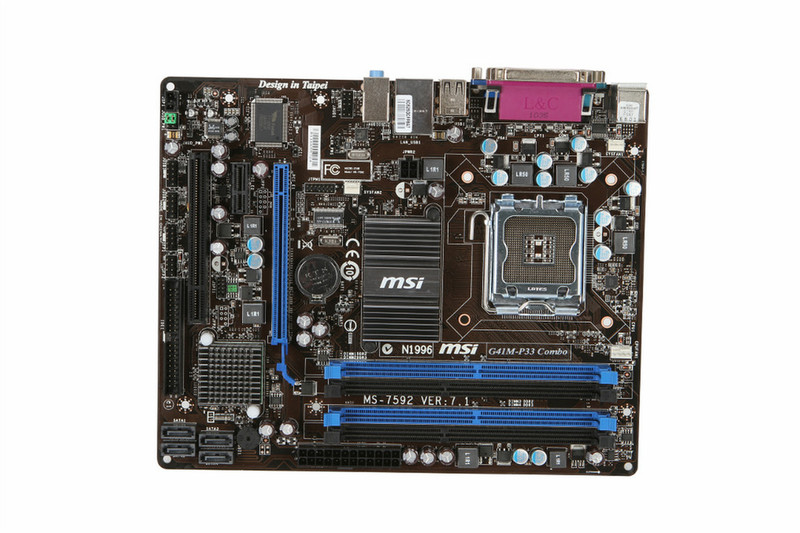 MSI G41M-P33 Combo Intel G41 Socket T (LGA 775) Micro ATX motherboard