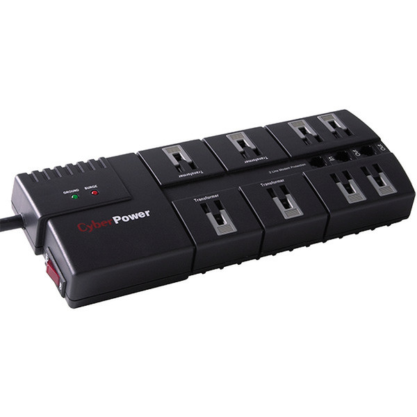 CyberPower 850TAA 8AC outlet(s) 120V 1.8m Black surge protector