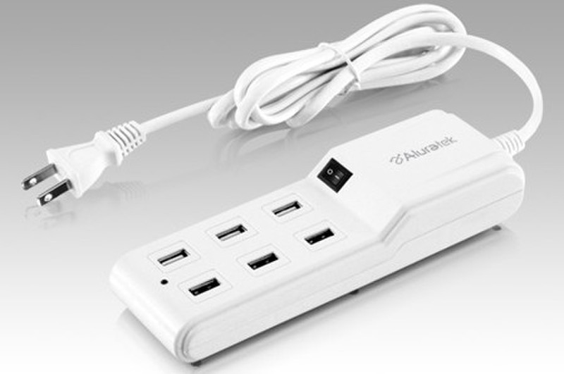 Aluratek AUCS06F Indoor battery charger White battery charger