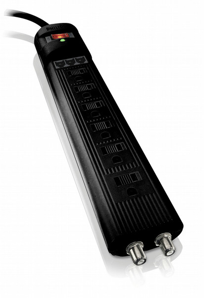 Philips SPP3217WA Home entertainment 6 outlets Surge protector