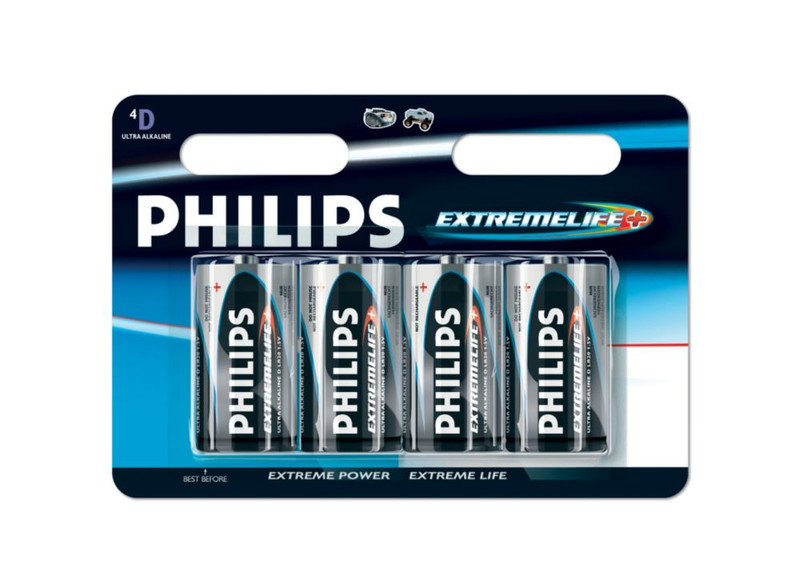 Philips ExtremeLife Battery LR20EB4A/10