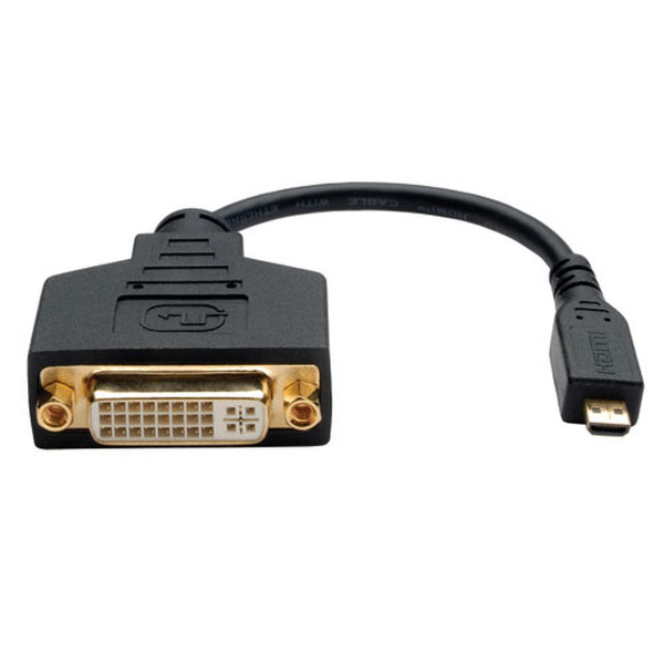 Tripp Lite Micro HDMI (Type D) to DVI-D Adapter (M/F), 15.24 cm (6-in.)