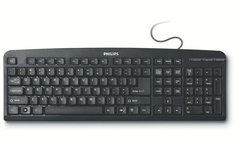 Philips SPK1700BC/97 PS/2 Черный клавиатура