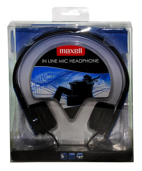 Maxell HP MIC Binaural Kopfband Blau