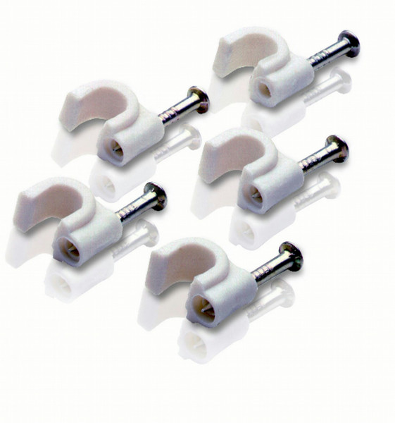 Philips SWV2090W Coaxial RG6 White Nail-in clips cable clamp