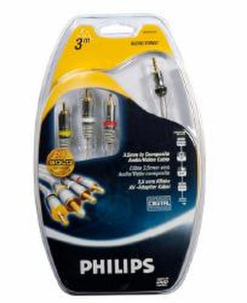 Philips Композитный кабель А/В SWV3533/10 композитный видео кабель