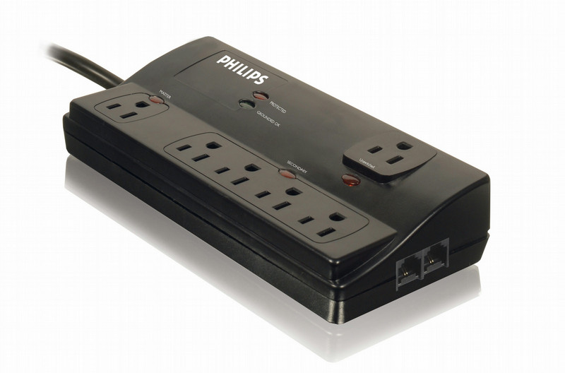 Philips SPP3225WB Smart surge protection 6 outlets Surge protector