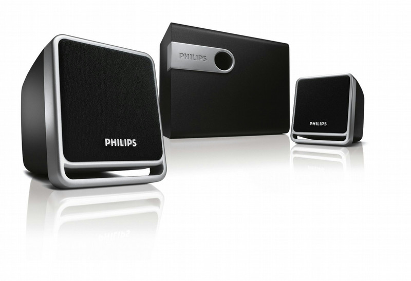 Philips SPA2341/93 2.1канала 30Вт Черный, Cеребряный набор аудио колонок