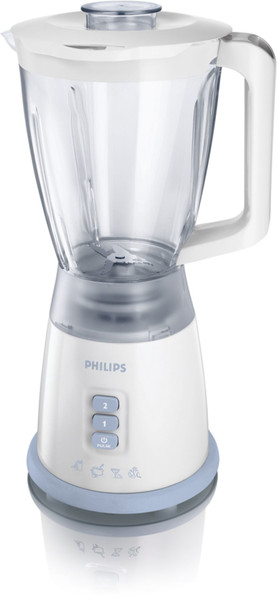 Philips HR2021/70 Стационарный 1.75л 400Вт Синий, Белый блендер