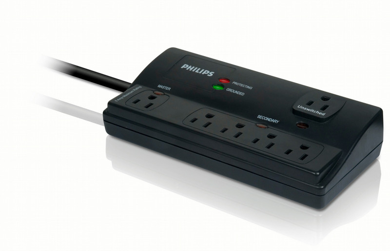 Philips SPP3226WA Smart surge protection 6 outlets Surge protector