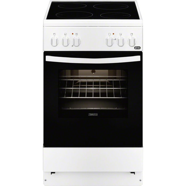 Zanussi ZCV54001WA Freestanding Ceramic A White cooker