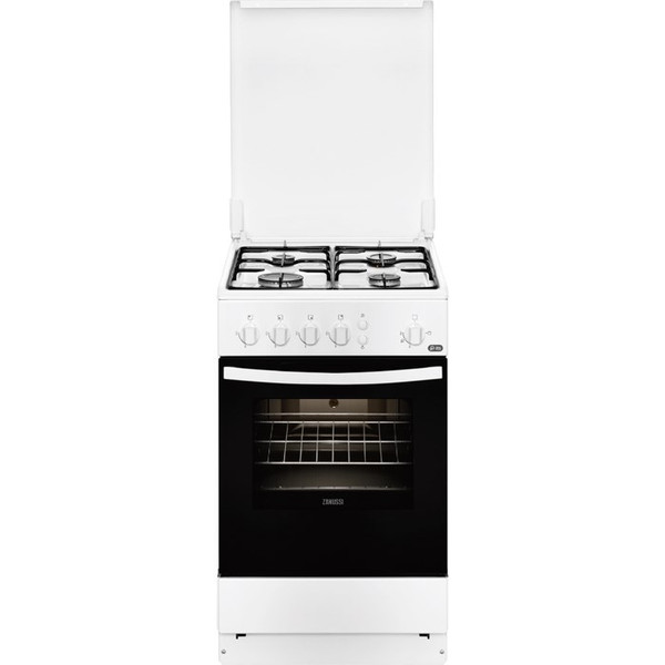 Zanussi ZCG51001WA Freestanding Gas hob White cooker