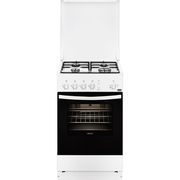 Zanussi ZCG21081WA Freistehend Gas hob Weiß Küchenherd