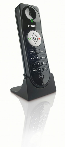 Philips VOIP0801B/97 Беспроводная телефонная трубка Черный IP-телефон