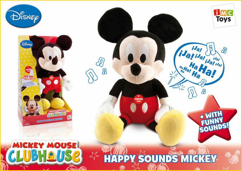 IMC Toys Happy Sounds Mickey Maus Schwarz, Rot, Gelb