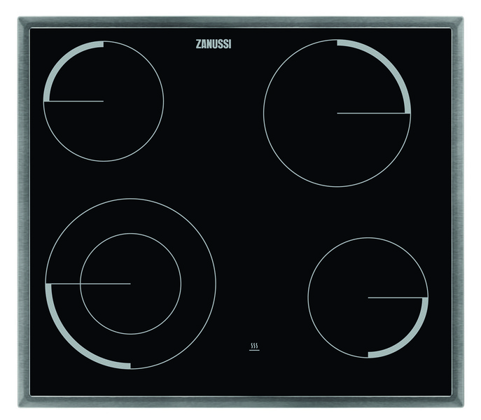 Zanussi ZAV6041XBA Eingebaut Ceramic hob Schwarz