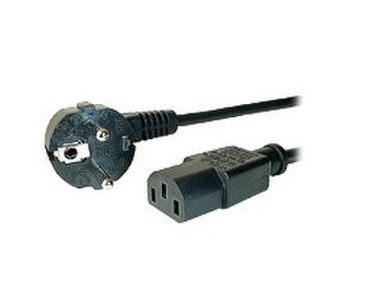 Dexlan 808030 5m C13 coupler CEE7/7 Schuko Black power cable